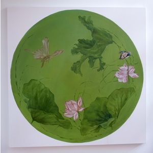 Hand made oil painting on canvas. 48x48 inch